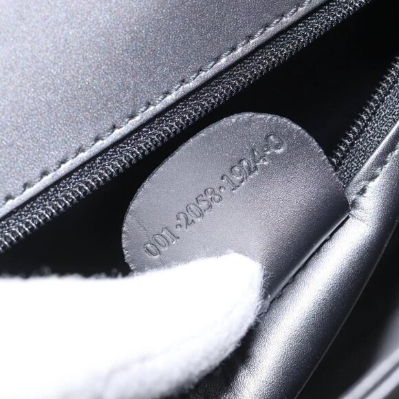 GUCCI Shoulder Bag Leather Gray Gold Auth JB010V - Picture 12 of 15